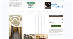Desktop Screenshot of hotelnatrajjaipur.com